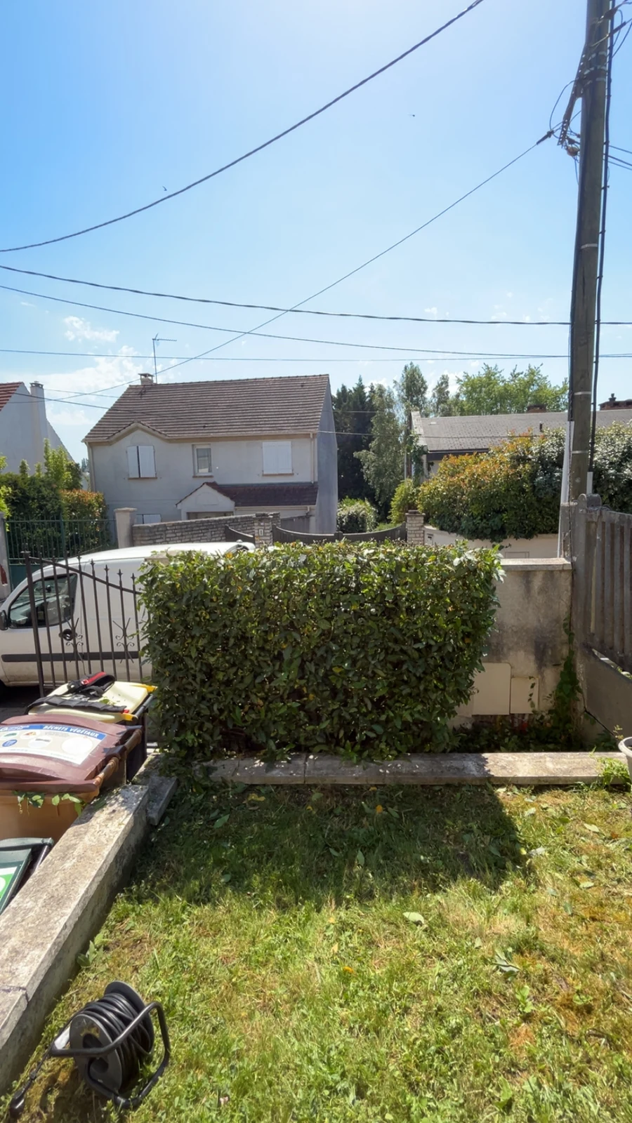 Taille de haie — côté jardin — Après
